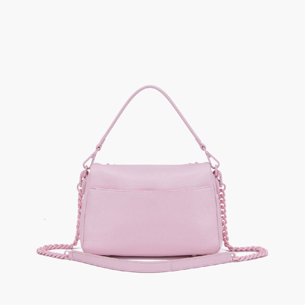 La Carrie PINK HAND BAG IN TUMBLED LEATHER Nuovo