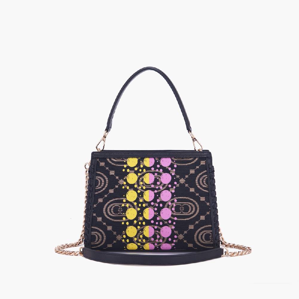 La Carrie BORSA SHOPPING MONOGRAM BLACK Fino Al -60%