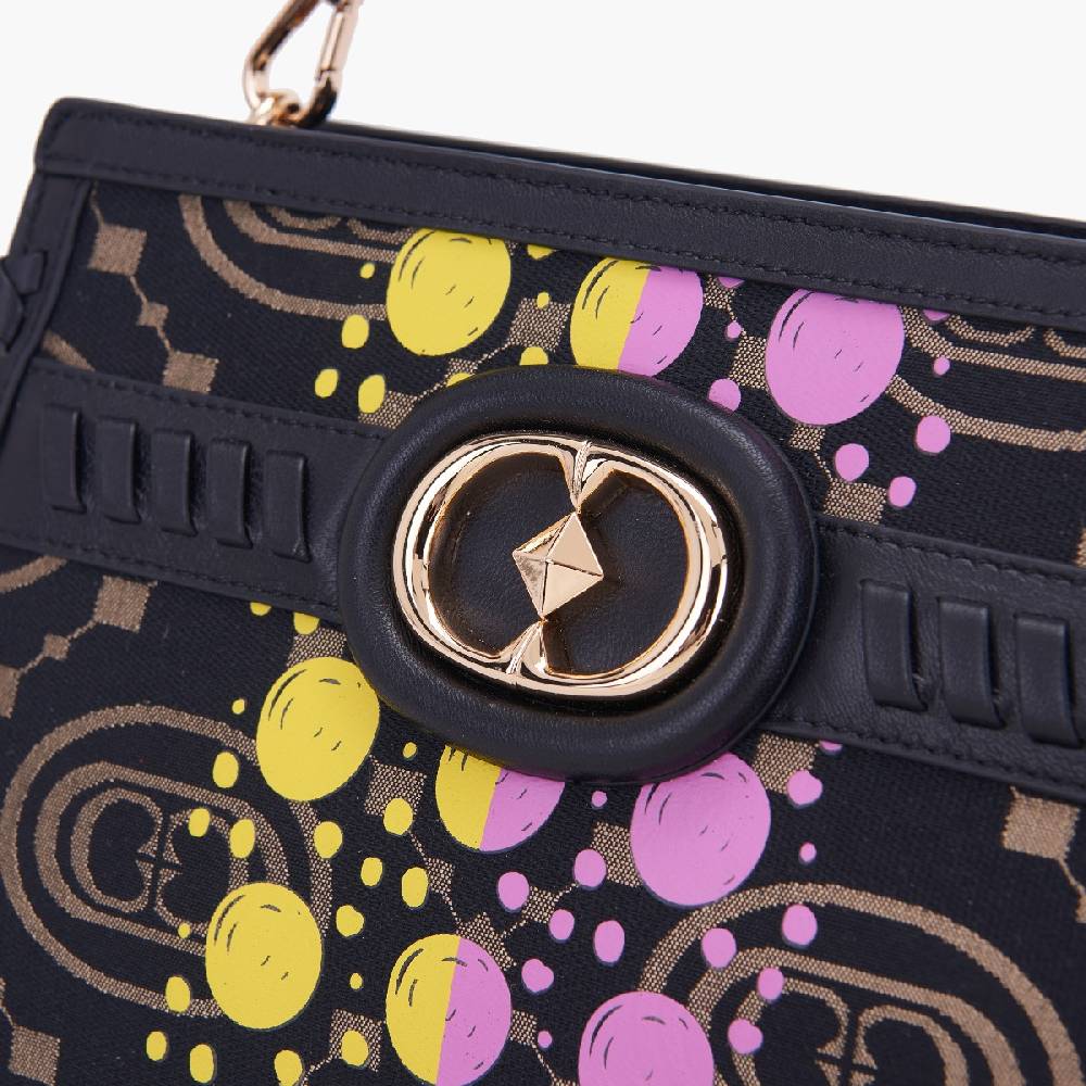 La Carrie BORSA SHOPPING MONOGRAM BLACK Fino Al -60%