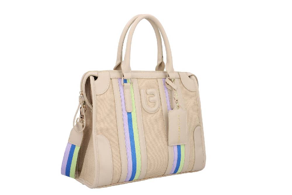 L.Pucci Asmara Stripes Canvas Beige Convenienza