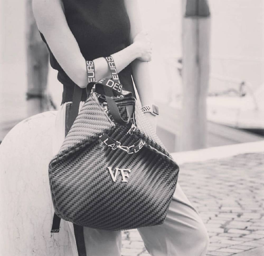 L.Pucci Anita Intrecciato Nero Offerta