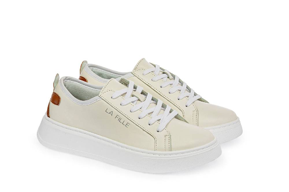 L.Pucci Sneakers P91212P Ecru-Camel Acquista Ora