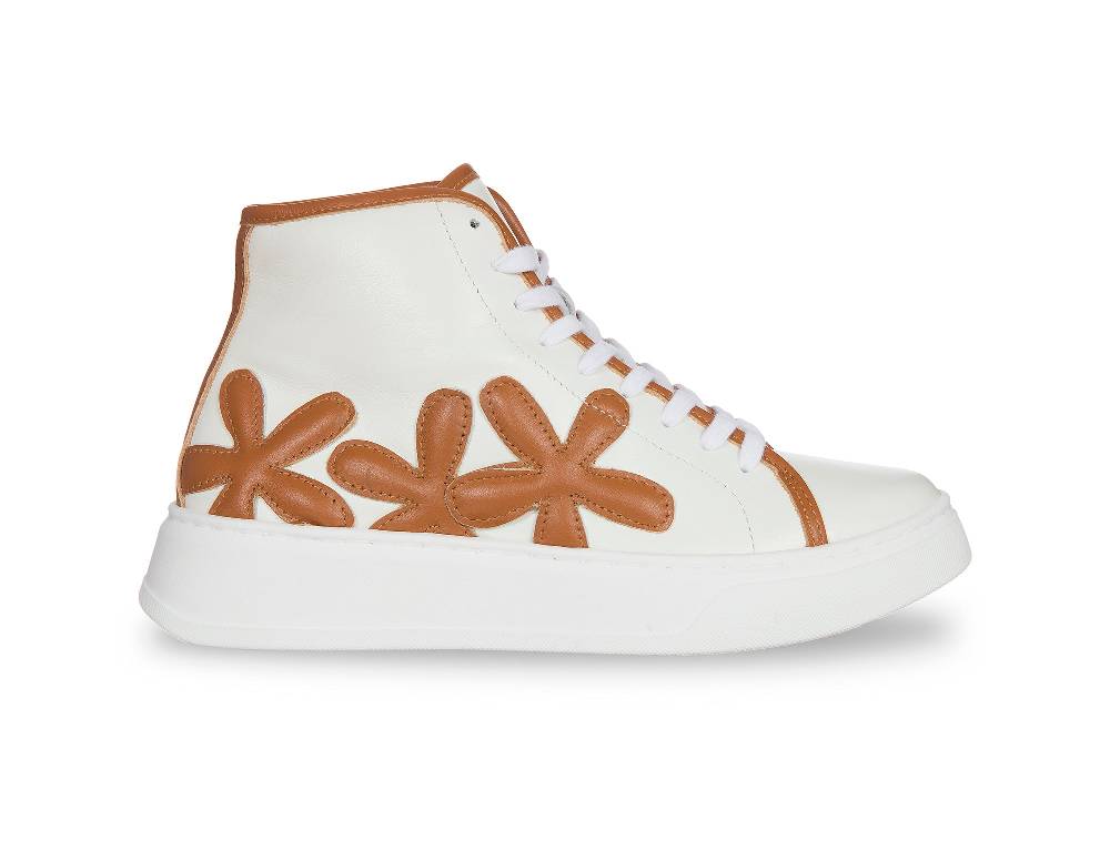 L.Pucci Basket P91213P Ecru-Camel Promozione Limitata