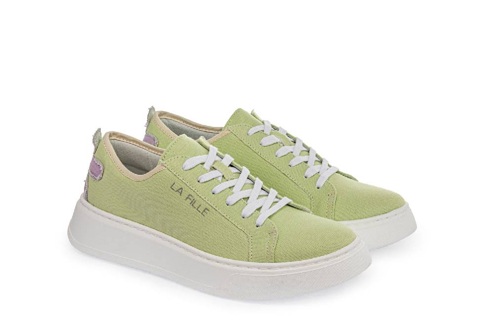 L.Pucci Sneakers P91222C Water Green-Lilac Sottocosto