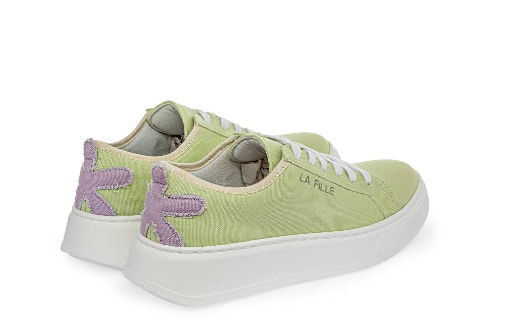 L.Pucci Sneakers P91222C Water Green-Lilac Sottocosto
