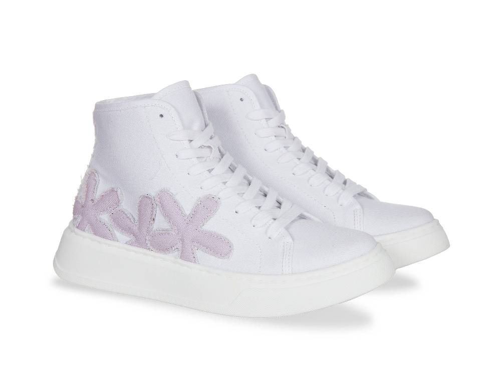 L.Pucci Basket P91223C White-Lilac Convenienza