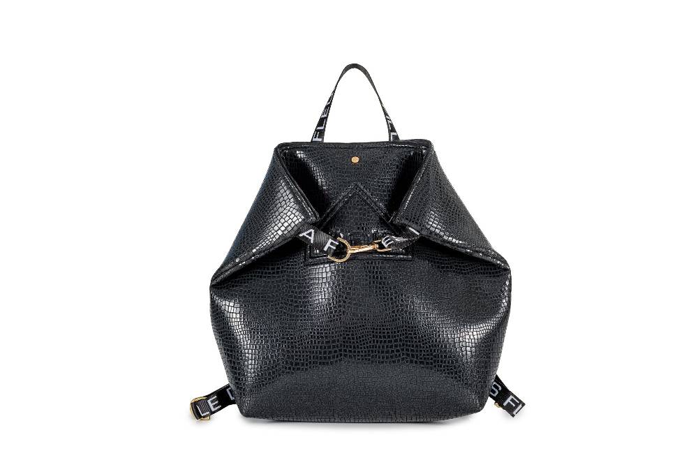 L.Pucci Ambre Tekno Fabric Scale Nero Italia