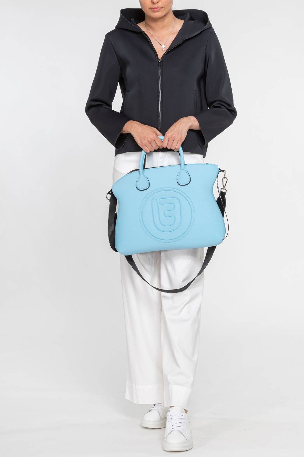 L.Pucci Pescara Tekno Fabric Black - Black In Vendita