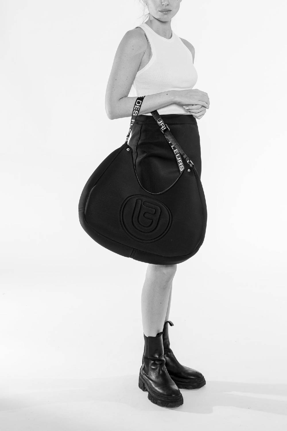 L.Pucci Creta Tekno Fabric Black Vendite Flash