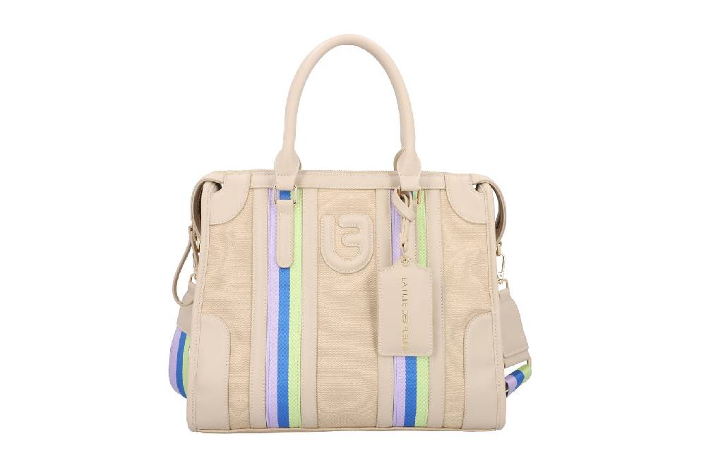 L.Pucci Asmara Stripes Canvas Beige Italia