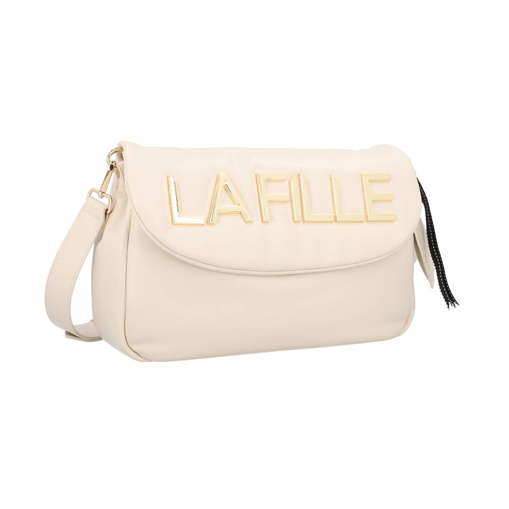 L.Pucci Odette Metal Logo Line Dirty White Only for today