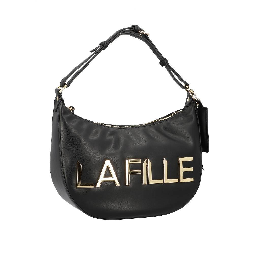 L.Pucci Rachel Metal Logo Line Black Offerta speciale della fabbrica