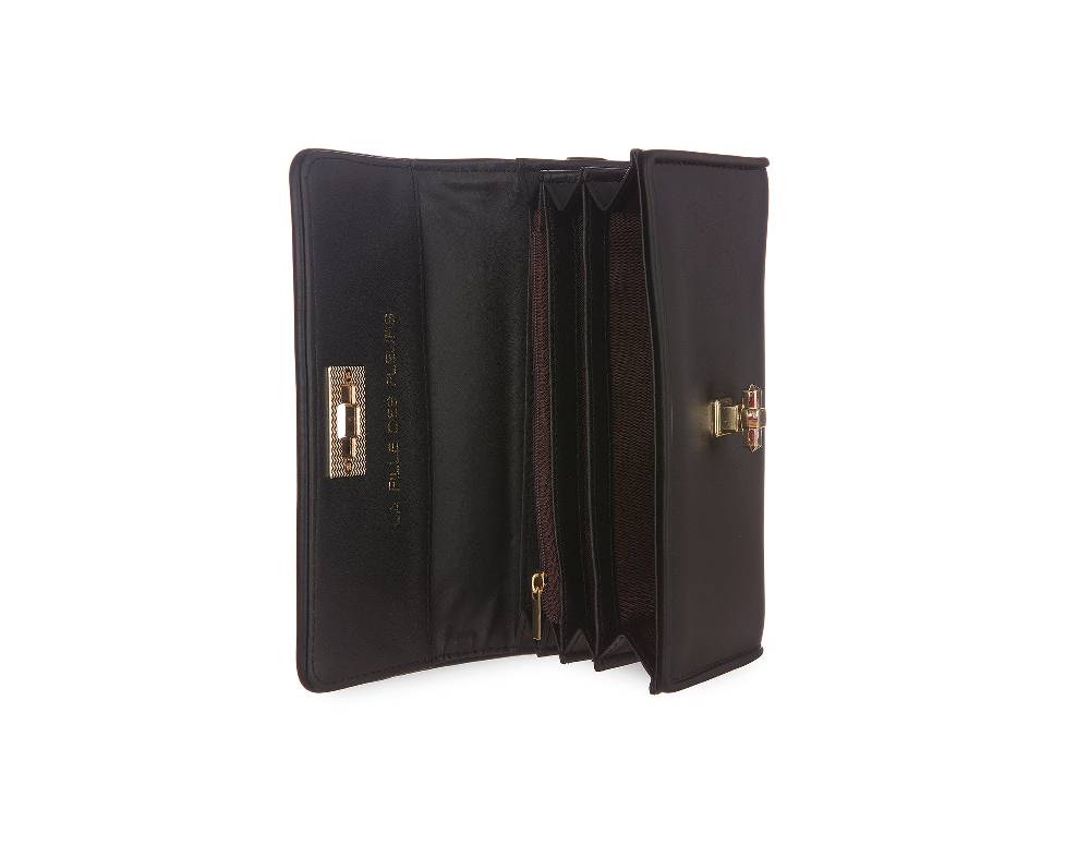 L.Pucci Trendy Black Easter Wallet Spedizione Gratuita