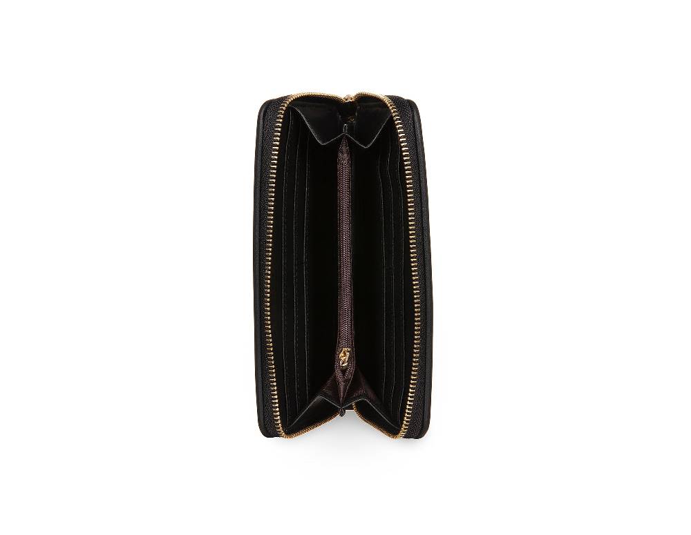 L.Pucci Placida Logo Black Wallet Qualità Garantita