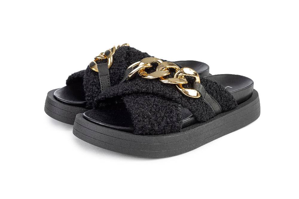 L.Pucci Slipper SA84028MS Black Shopping online