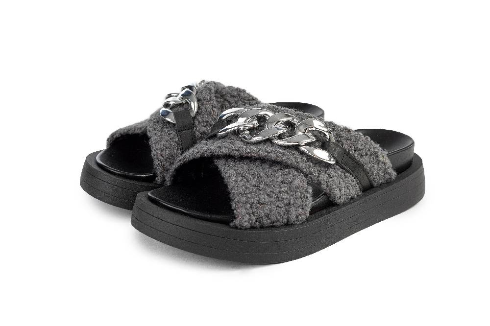 L.Pucci Slipper SA84028MS Grey Offerta esclusiva
