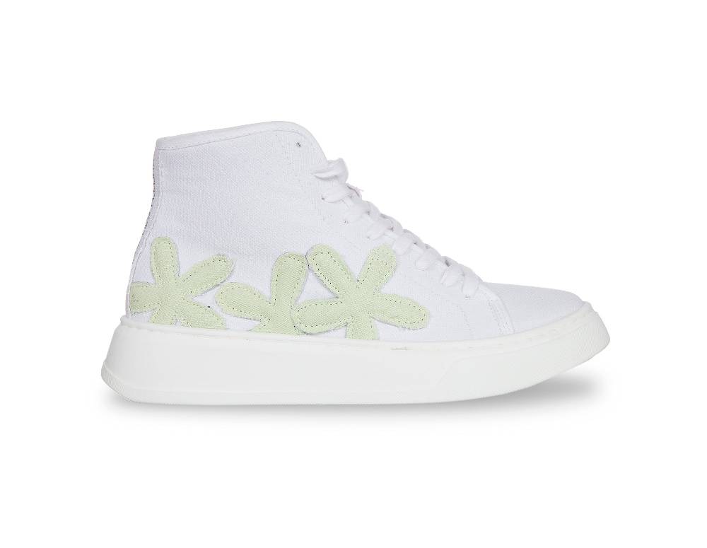 L.Pucci Basket P91223C White-Teal Nuovi prodotti