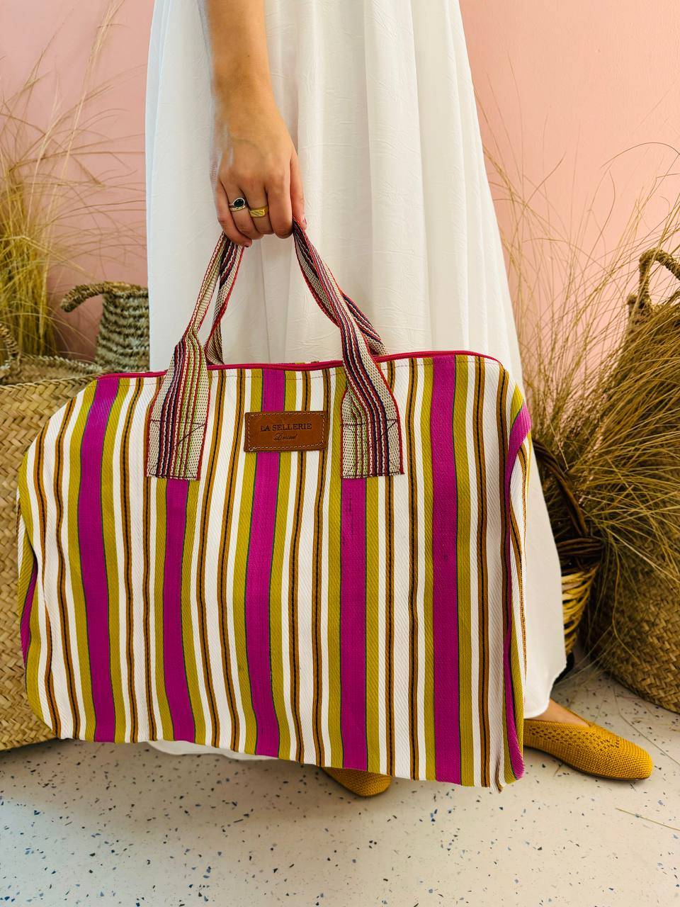 La Sellerie borsone TULUM fucsia Economico