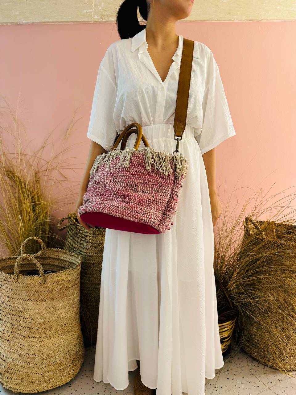 La Sellerie MASSERIA bag fucsia Vendita Economica