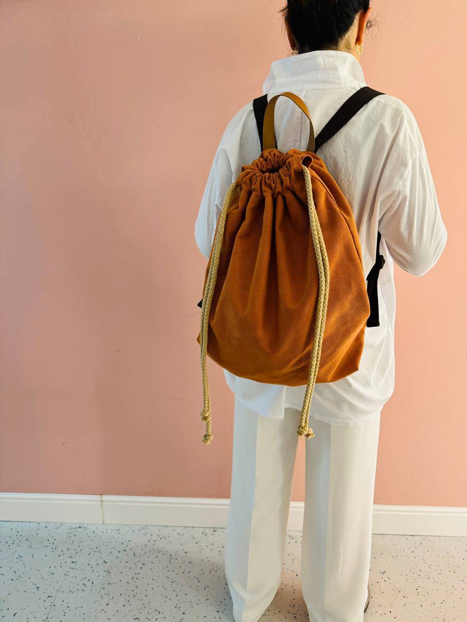 La Sellerie COUNTRY backpack orange Negozio