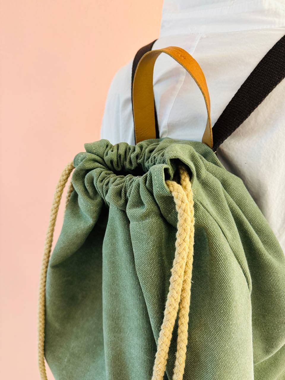 La Sellerie COUNTRY backpack green In Saldo