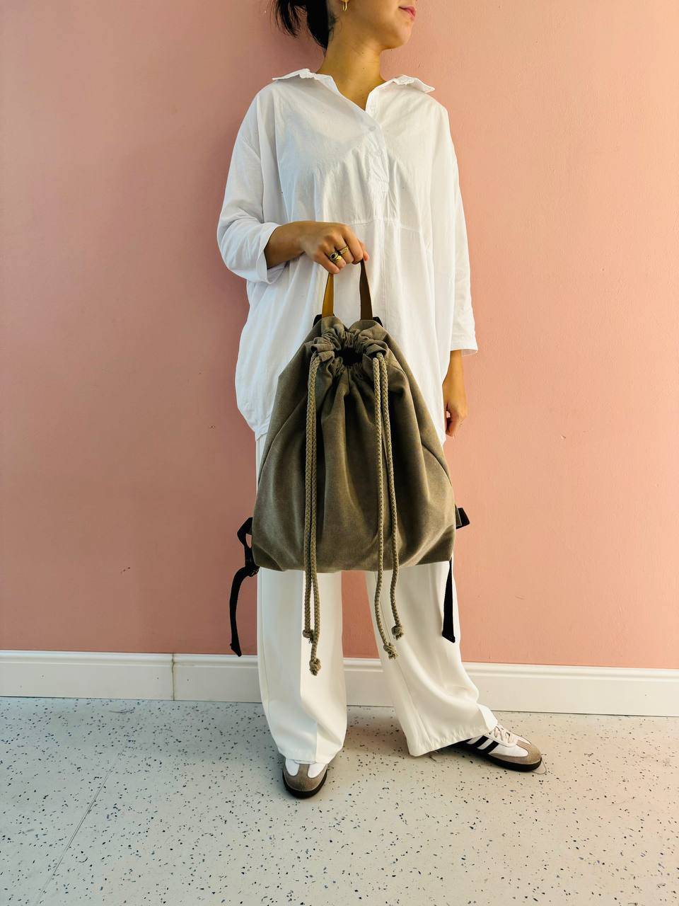 La Sellerie COUNTRY backpack beige Nuova