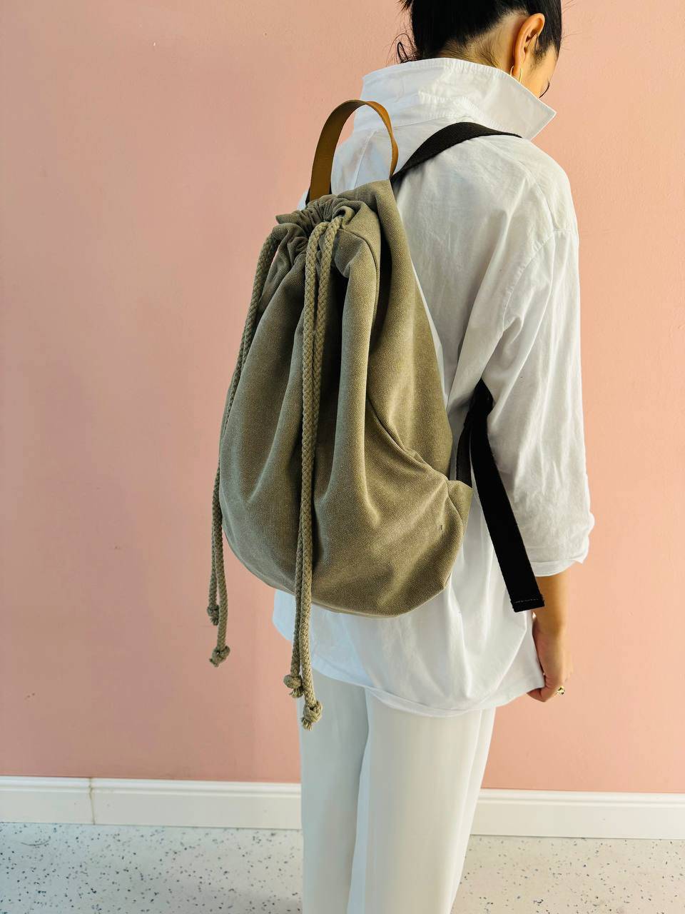 La Sellerie COUNTRY backpack beige Nuova