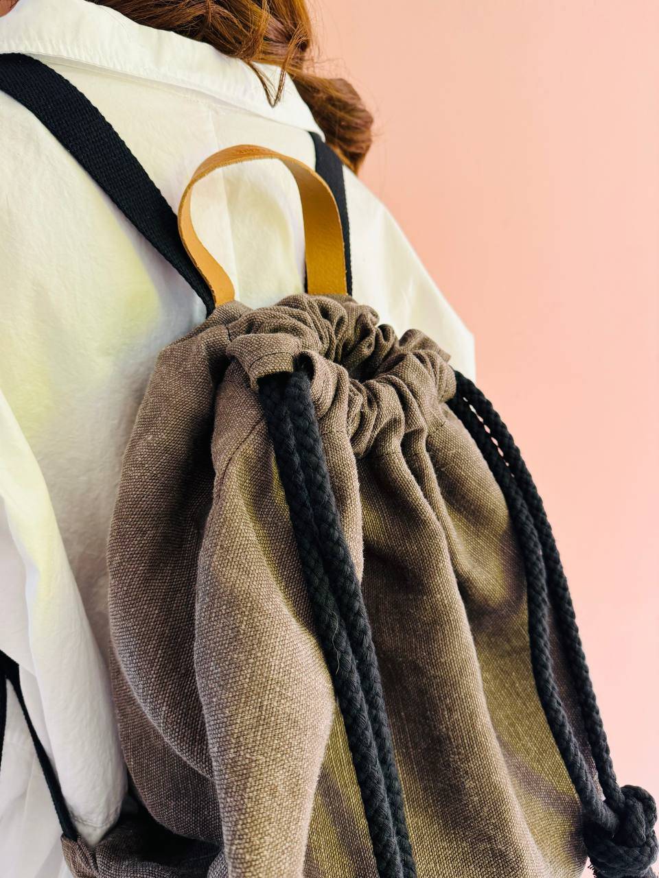 La Sellerie COUNTRY backpack light brown Moda