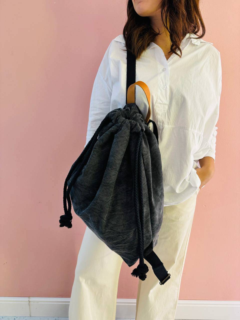 La Sellerie COUNTRY backpack grey 2025