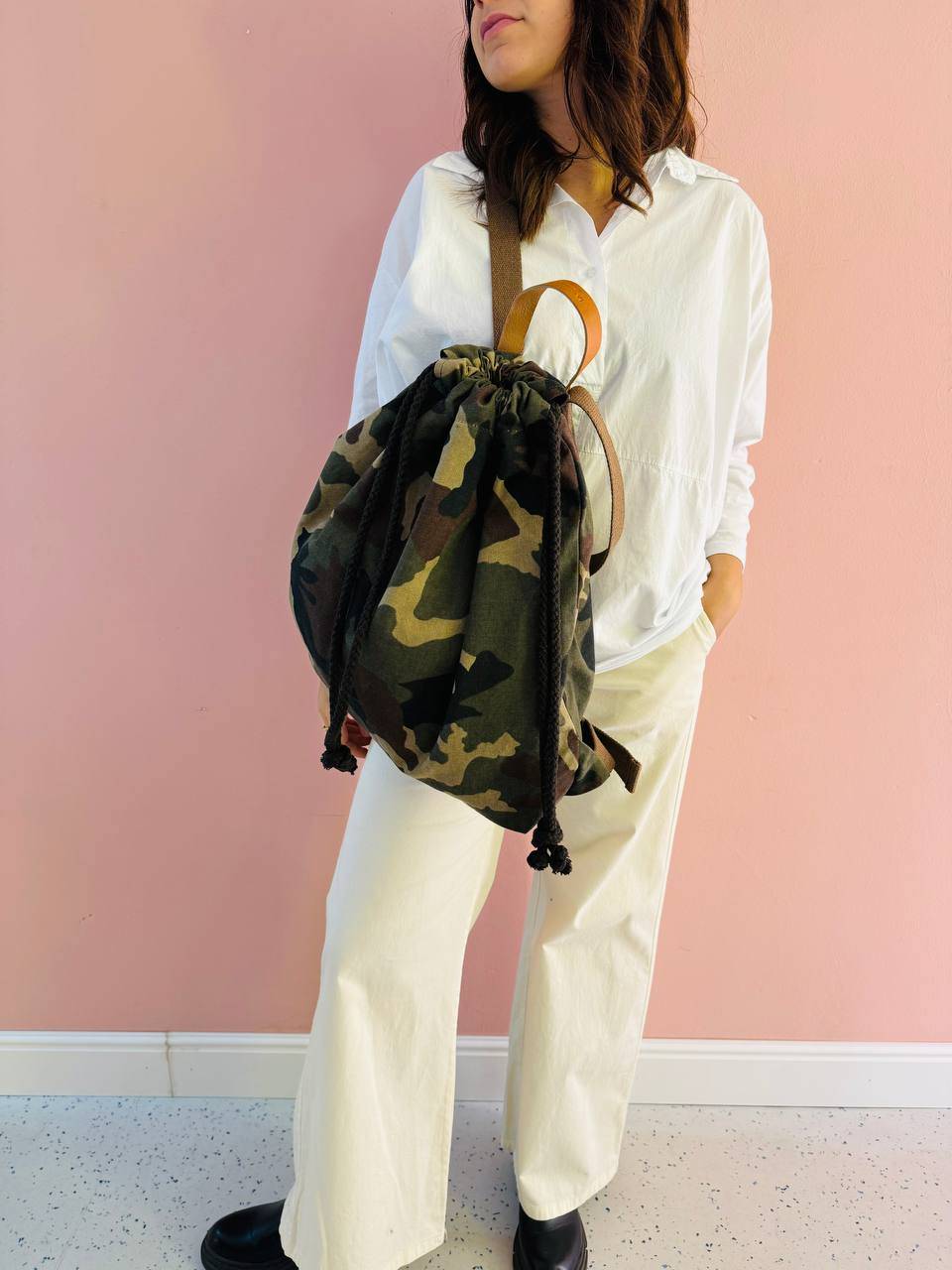 La Sellerie COUNTRY backpack military Italia