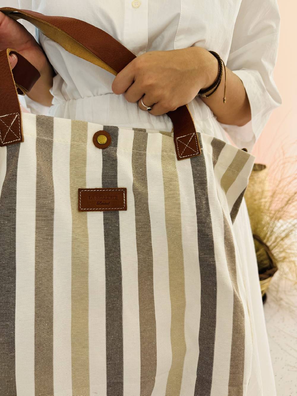 La Sellerie POP BAG Marina beige Qualità Garantita