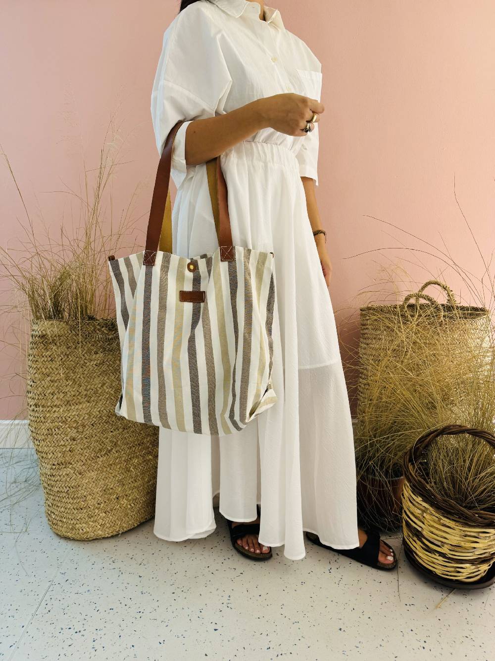 La Sellerie POP BAG Marina beige Qualità Garantita