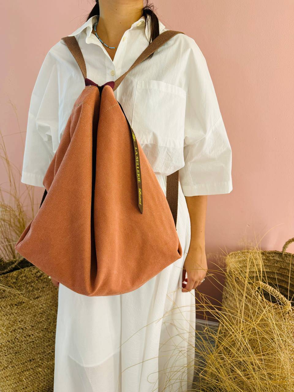 La Sellerie ZAINO POP tessuto Arancio Acquista Ora