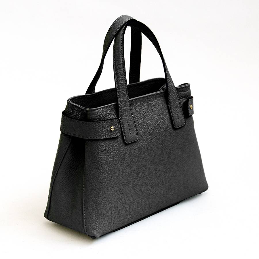 Laura Di Maggio BERRY – Bauletto in pelle nero Presa