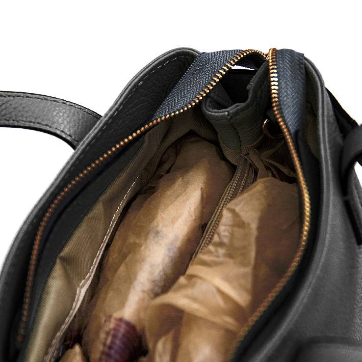 Laura Di Maggio BERRY – Bauletto in pelle nero Presa