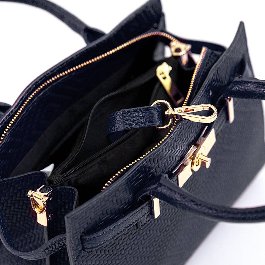 Laura Di Maggio KELLY – Borsa in pelle serigrafata notte Hotsell