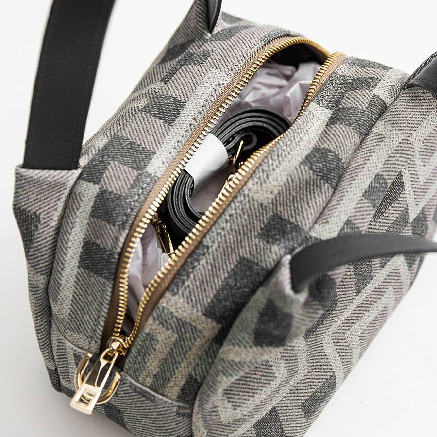 Laura Di Maggio FANTASY – Bauletto in camoscio stampato taupe In Saldo