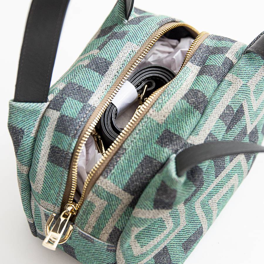 Laura Di Maggio FANTASY – Bauletto in camoscio stampato tiffany Nuova