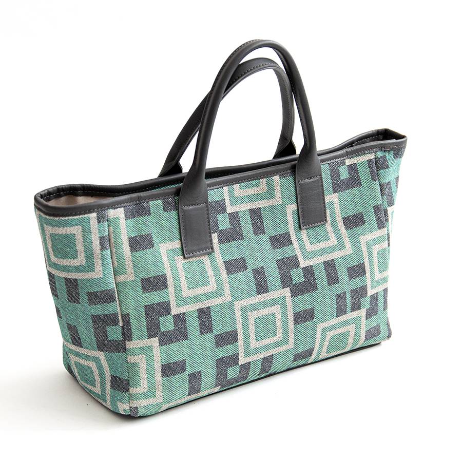 Laura Di Maggio MILANO FANTASY – Borsa in pelle e camoscio stampato tiffany Moda
