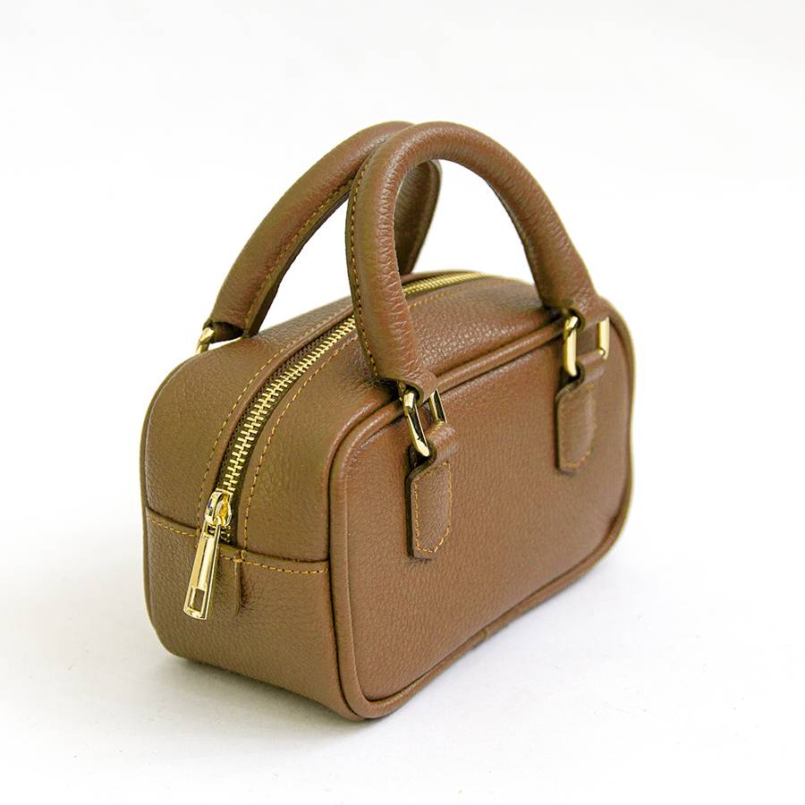Laura Di Maggio NENA – Miny bauletto in pelle cuoio Italy