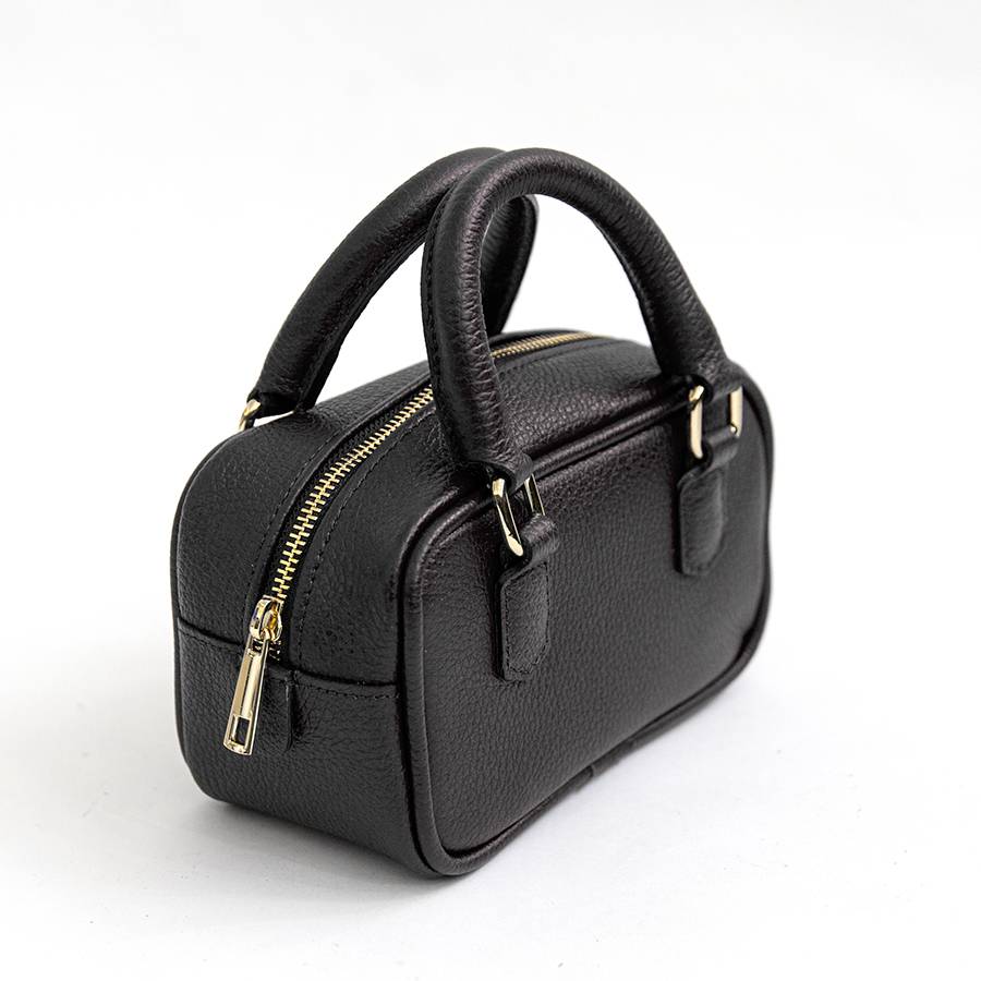 Laura Di Maggio NENA – Miny bauletto in pelle nero Italia