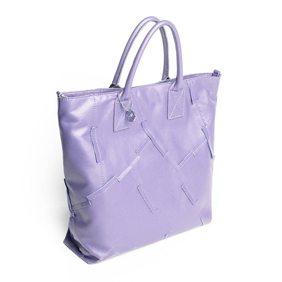 Laura Di Maggio UMA – Tote bag in pelle nappa lavanda Vendita