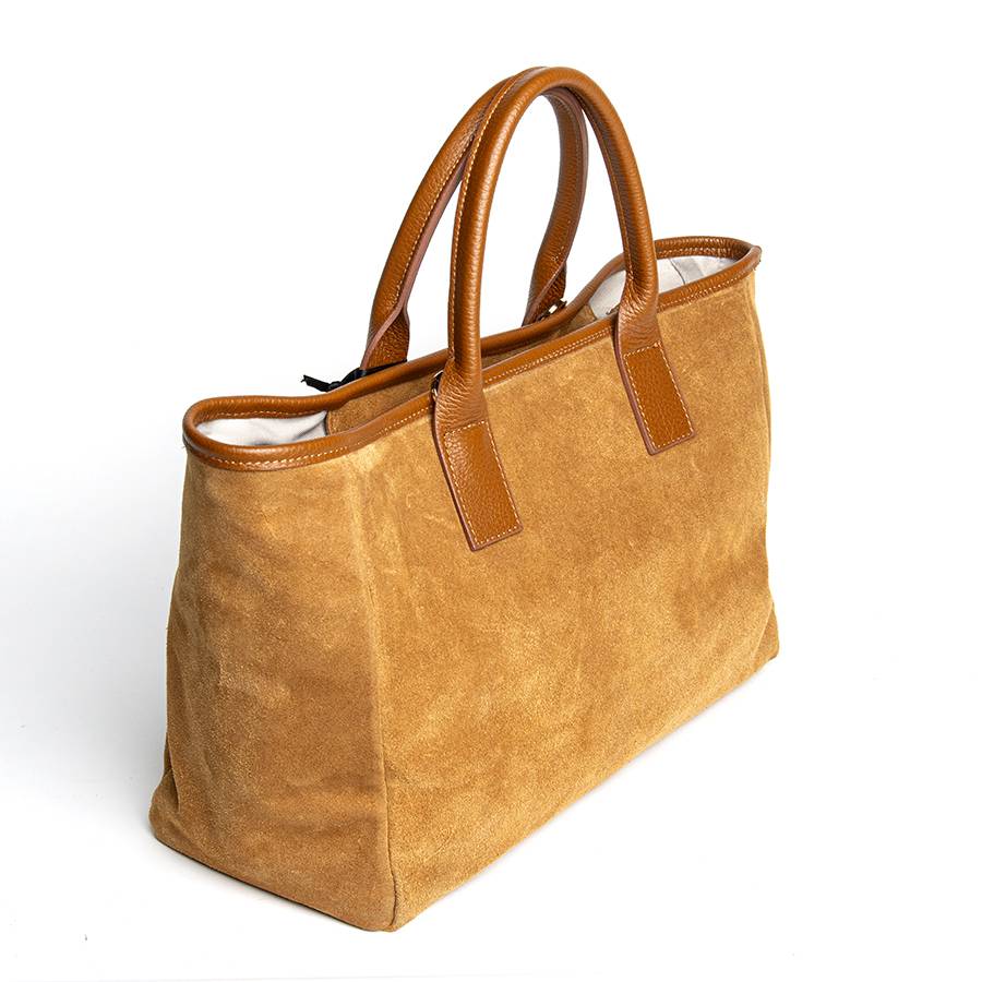 Laura Di Maggio MILANO – Borsa in pelle e camoscio cuoio Acquista Ora