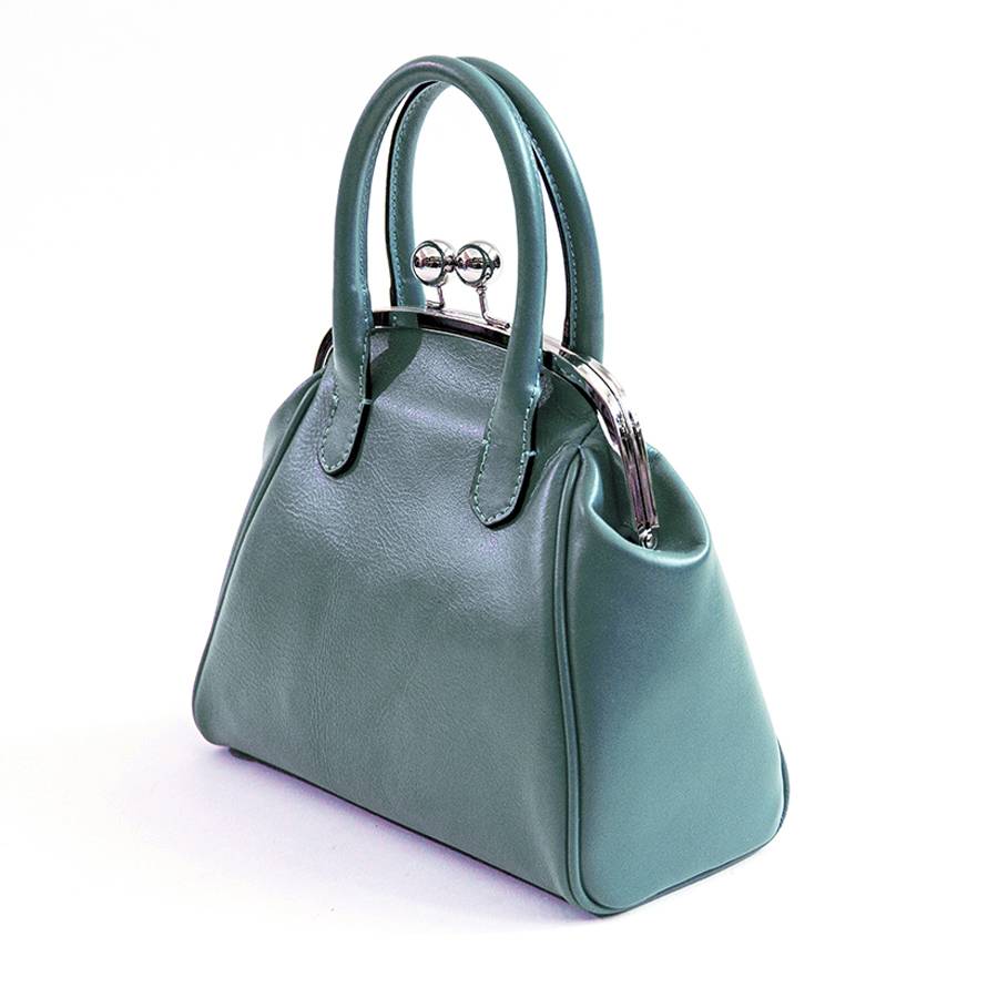 Laura Di Maggio NONNA – Borsa a clutch in nappa avio Convenienza