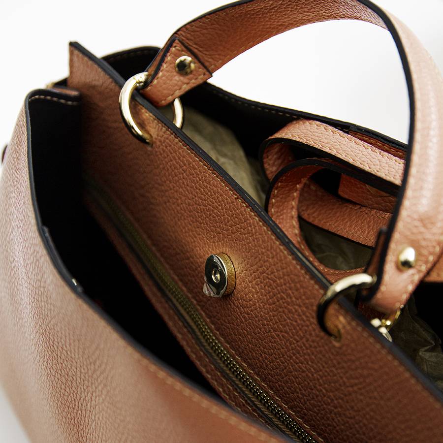 Laura Di Maggio ALEXA – borsa strutturata in pelle dollaro cuoio Offerta