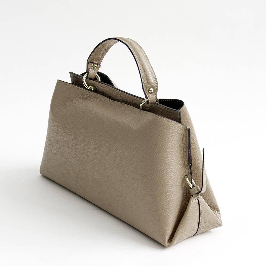 Laura Di Maggio ALEXA – borsa strutturata in pelle dollaro taupe Economico