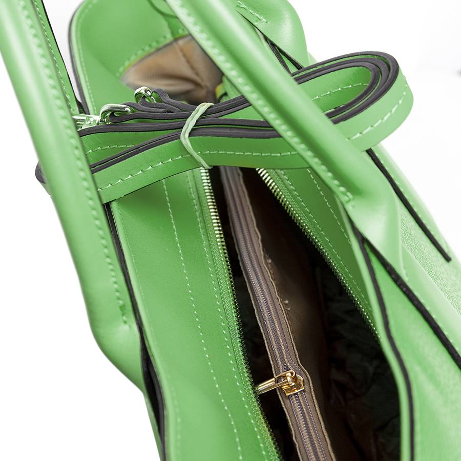 Laura Di Maggio ELISE – Shopper in dollaro verde Vendita Calda