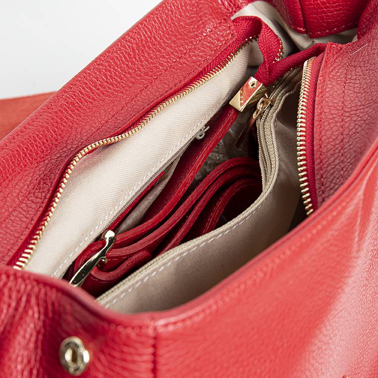 Laura Di Maggio BROOKE – Postina in pelle dollaro rosso Saldi Di Fabbrica