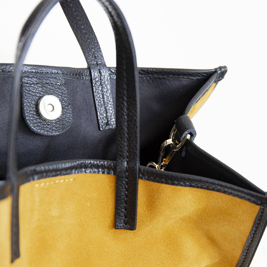 Laura Di Maggio ISABELLA – Shopper in pelle camoscio senape Moda