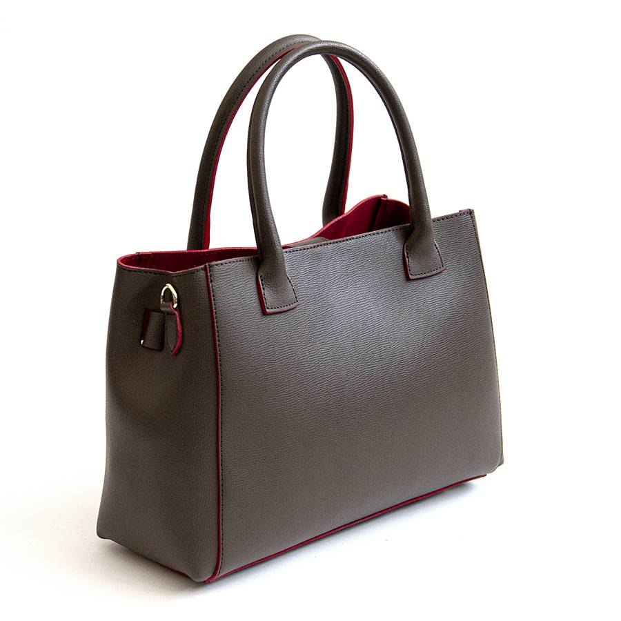 Laura Di Maggio IRINA – Tote in pelle testa di moro e interno rosso Qualità